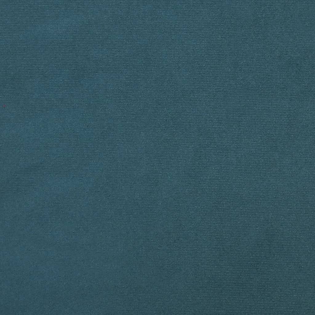 Sofá-cama 2 lugares com duas almofadas veludo azul