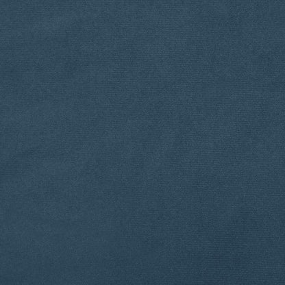 2-seater blue velvet sofa bed