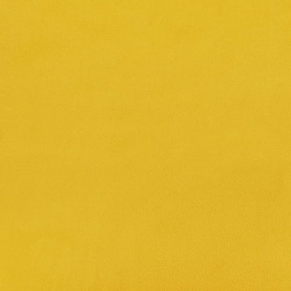 Sofá-cama de 2 lugares veludo amarelo