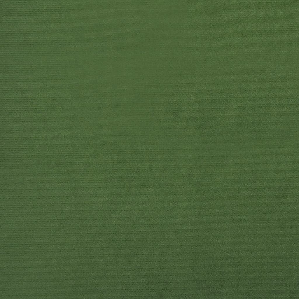 Dark green velvet 2-seater sofa bed