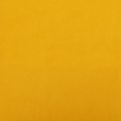 Sofá-cama de 2 lugares veludo amarelo