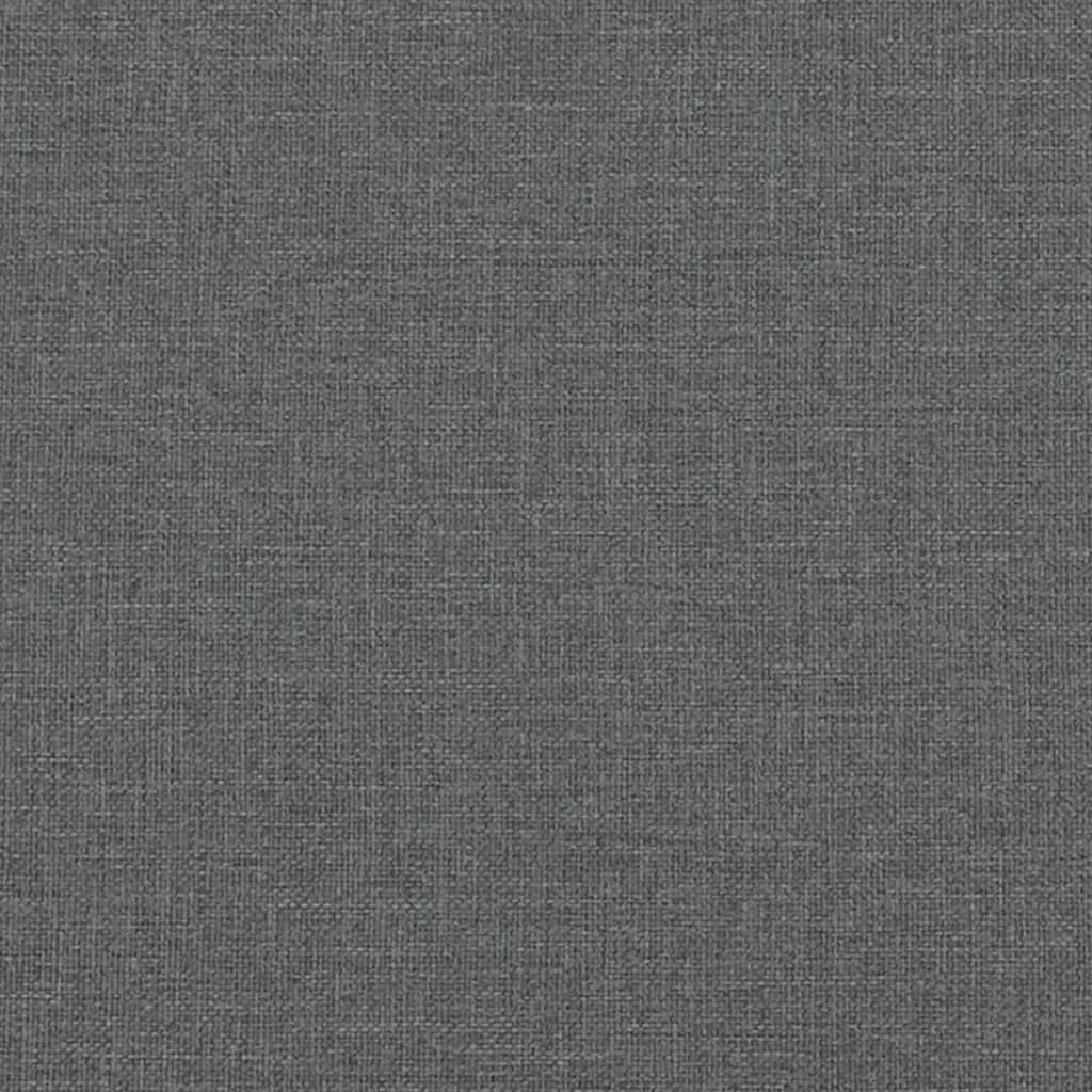 Chesterfield 2-seater sofa in dark grey fabric