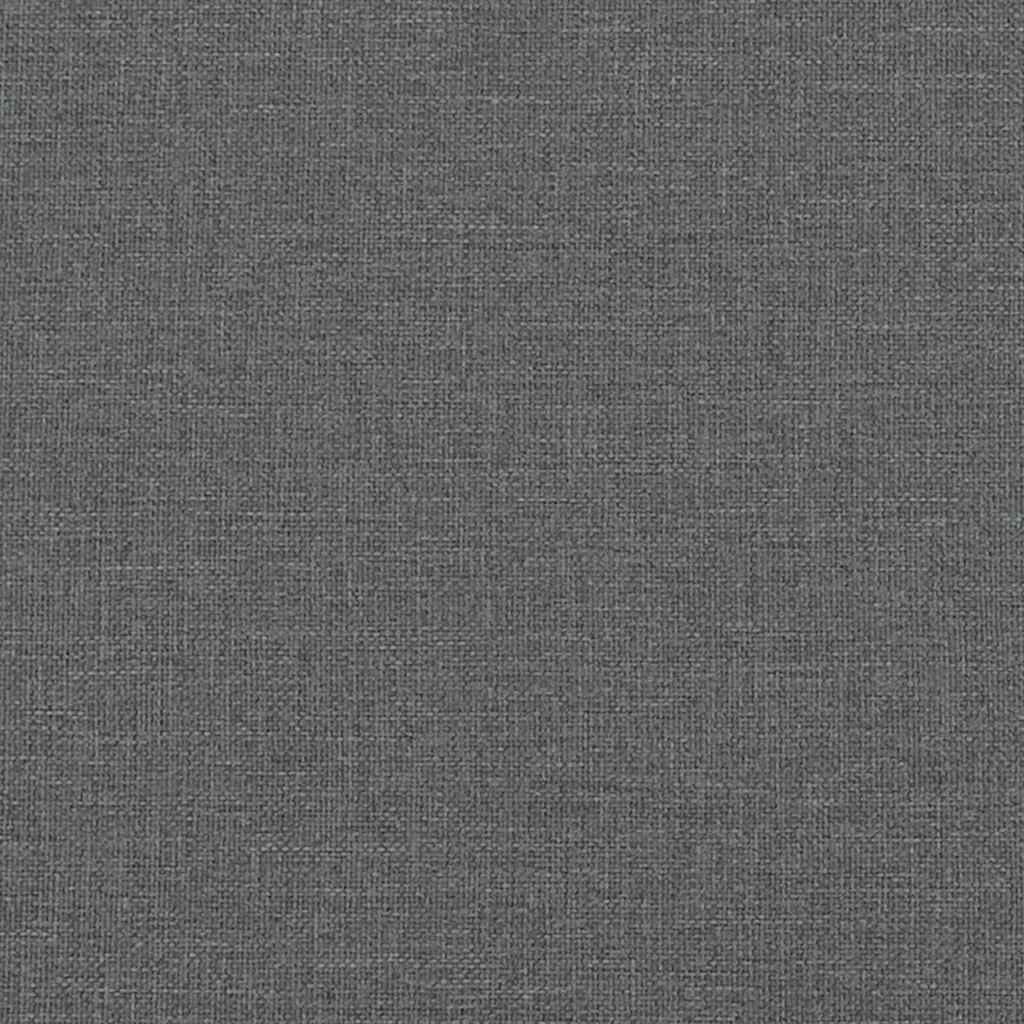 Chesterfield 3-seater sofa in dark grey fabric