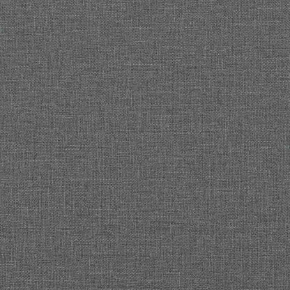 Chesterfield 3-seater sofa in dark grey fabric