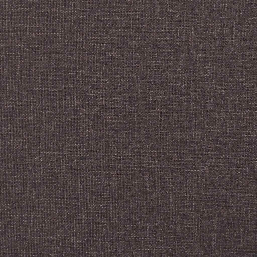 Chesterfield 3-seater sofa in dark brown fabric