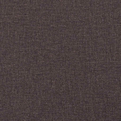 Chesterfield 3-seater sofa in dark brown fabric