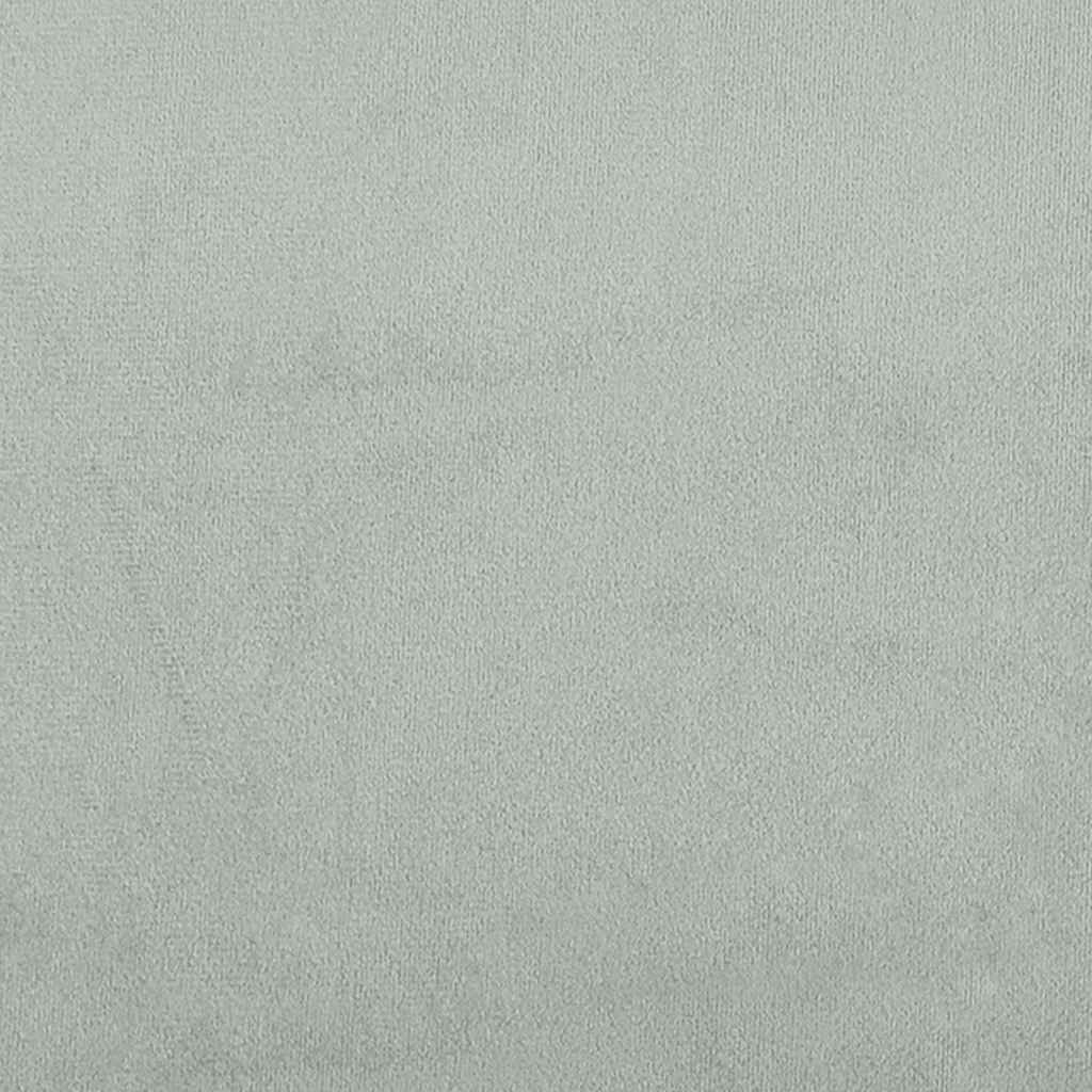 Light grey velvet armchair