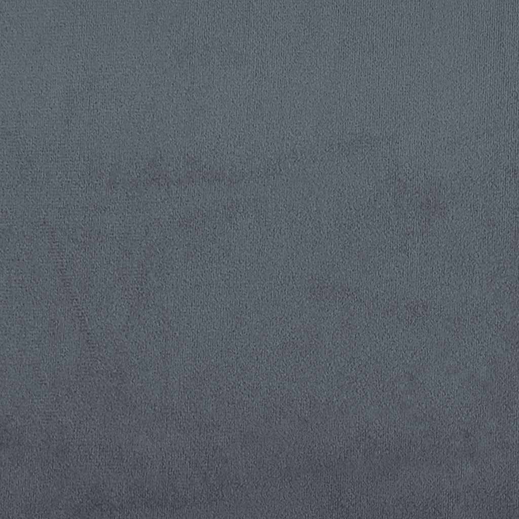 Dark grey velvet 3-seater sofa