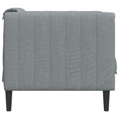 Light grey fabric armchair