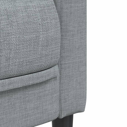 Light grey fabric armchair