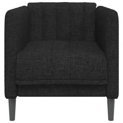 Black fabric armchair