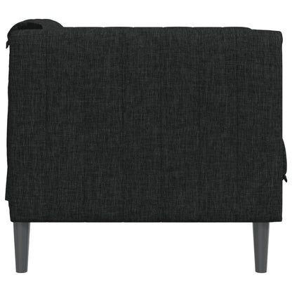 Black fabric armchair