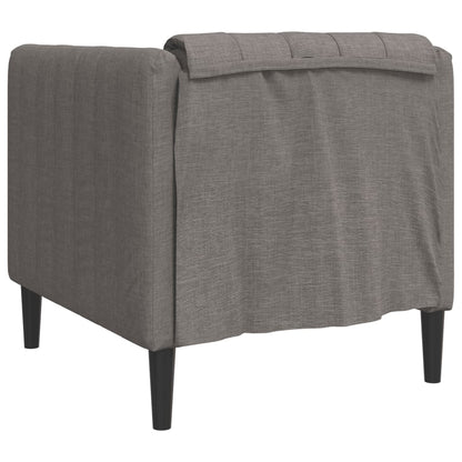 Gray-brown fabric armchair