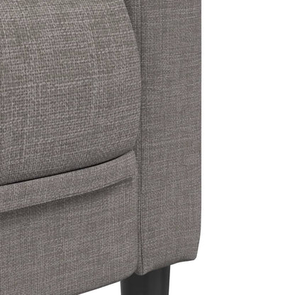 Gray-brown fabric armchair