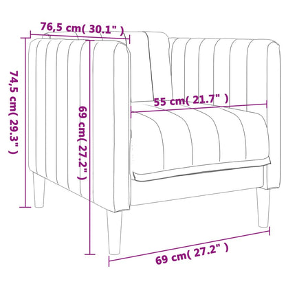 Gray-brown fabric armchair