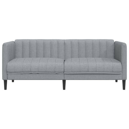 2-seater sofa in light grey fabric