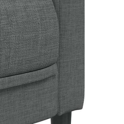 2-seater sofa in dark grey fabric