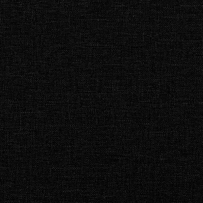 2 seater black fabric sofa