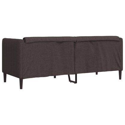 2-seater sofa in dark brown fabric