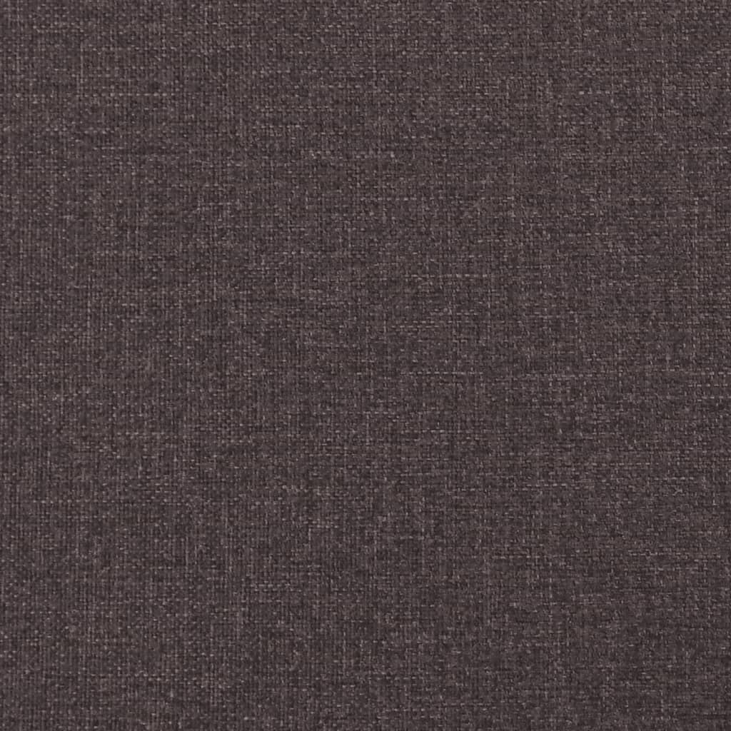 2-seater sofa in dark brown fabric