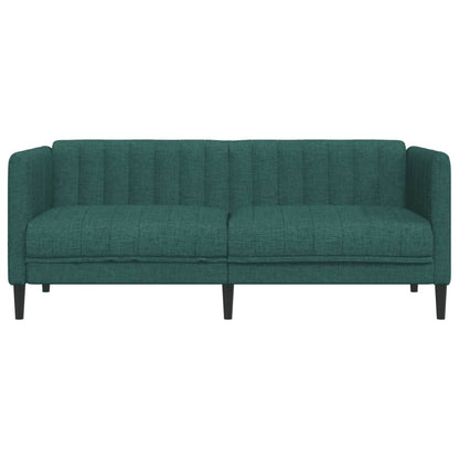 2-seater sofa in dark green fabric