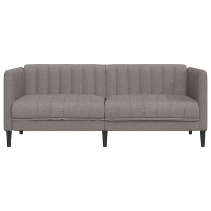 2-seater sofa in grey-brown fabric