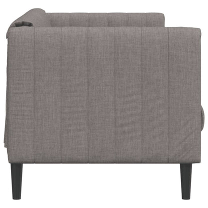 2-seater sofa in grey-brown fabric
