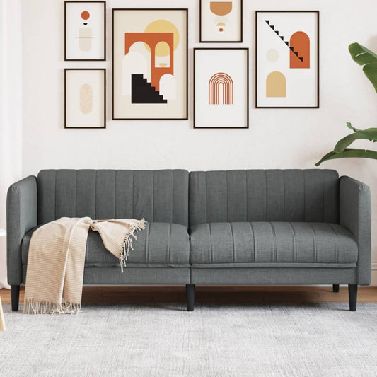 3-seater sofa in dark grey fabric