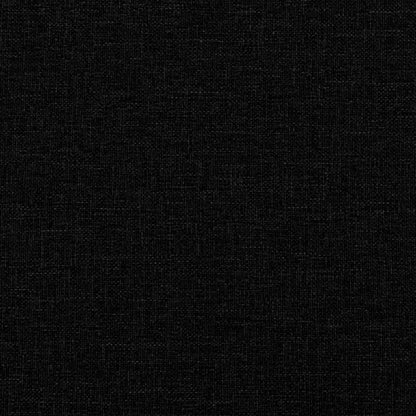 3 seater black fabric sofa