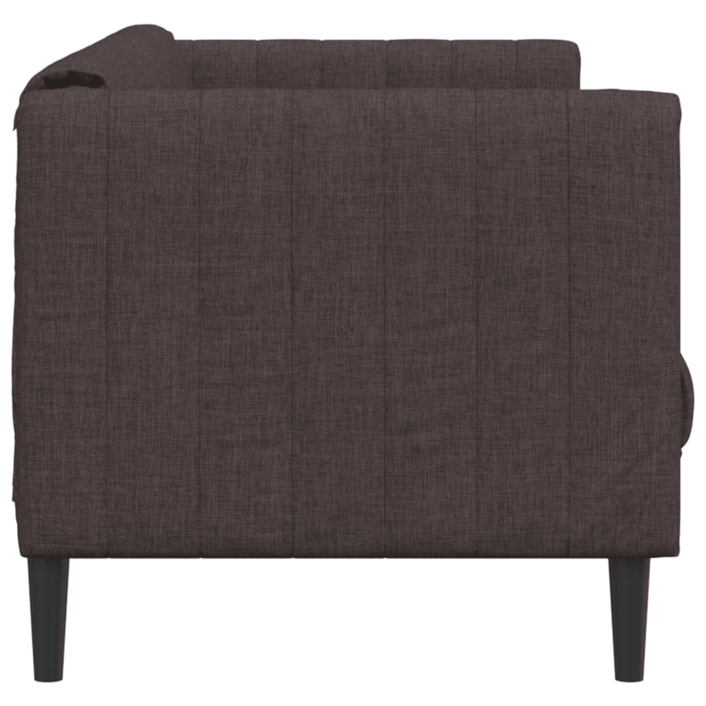 3-seater sofa in dark brown fabric