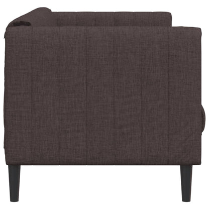 3-seater sofa in dark brown fabric