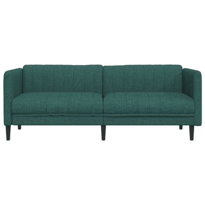 3-seater sofa in dark green fabric