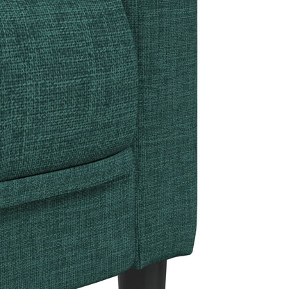 3-seater sofa in dark green fabric