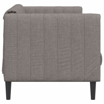 3-seater sofa in grey-brown fabric
