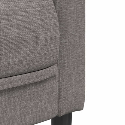 3-seater sofa in grey-brown fabric