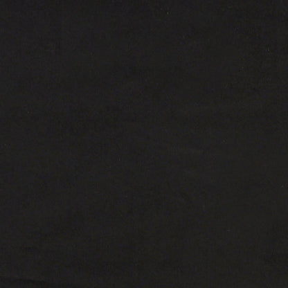 3-seater black velvet sofa with cushions