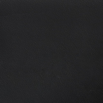 Chesterfield 3-seater sofa in black faux leather