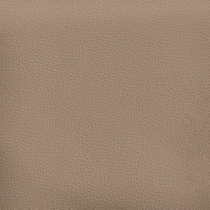 Sofá chesterfield 3 lugares couro artificial cappuccino