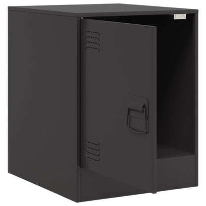Mesa de cabeceira 34,5x39x44 cm aço preto