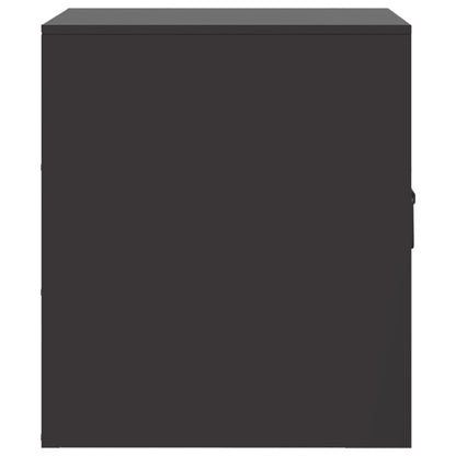 Mesas de cabeceira 2 pcs 34,5x39x44 cm aço preto
