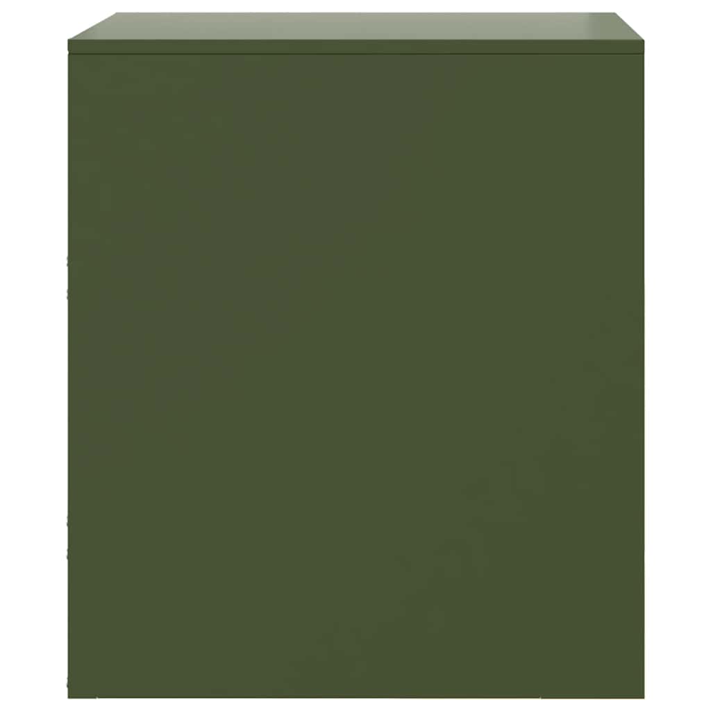 Mesas de cabeceira 2 pcs 34,5x39x44 cm aço verde