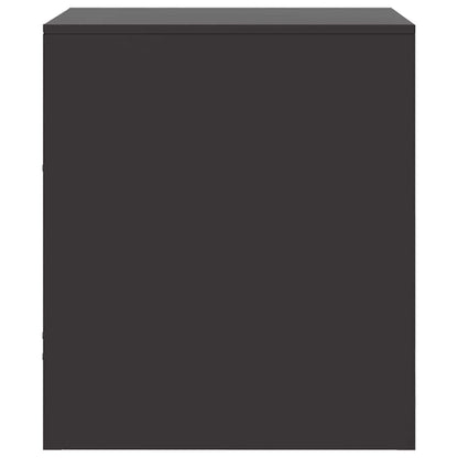 Mesa de cabeceira 34,5x39x44 cm aço preto