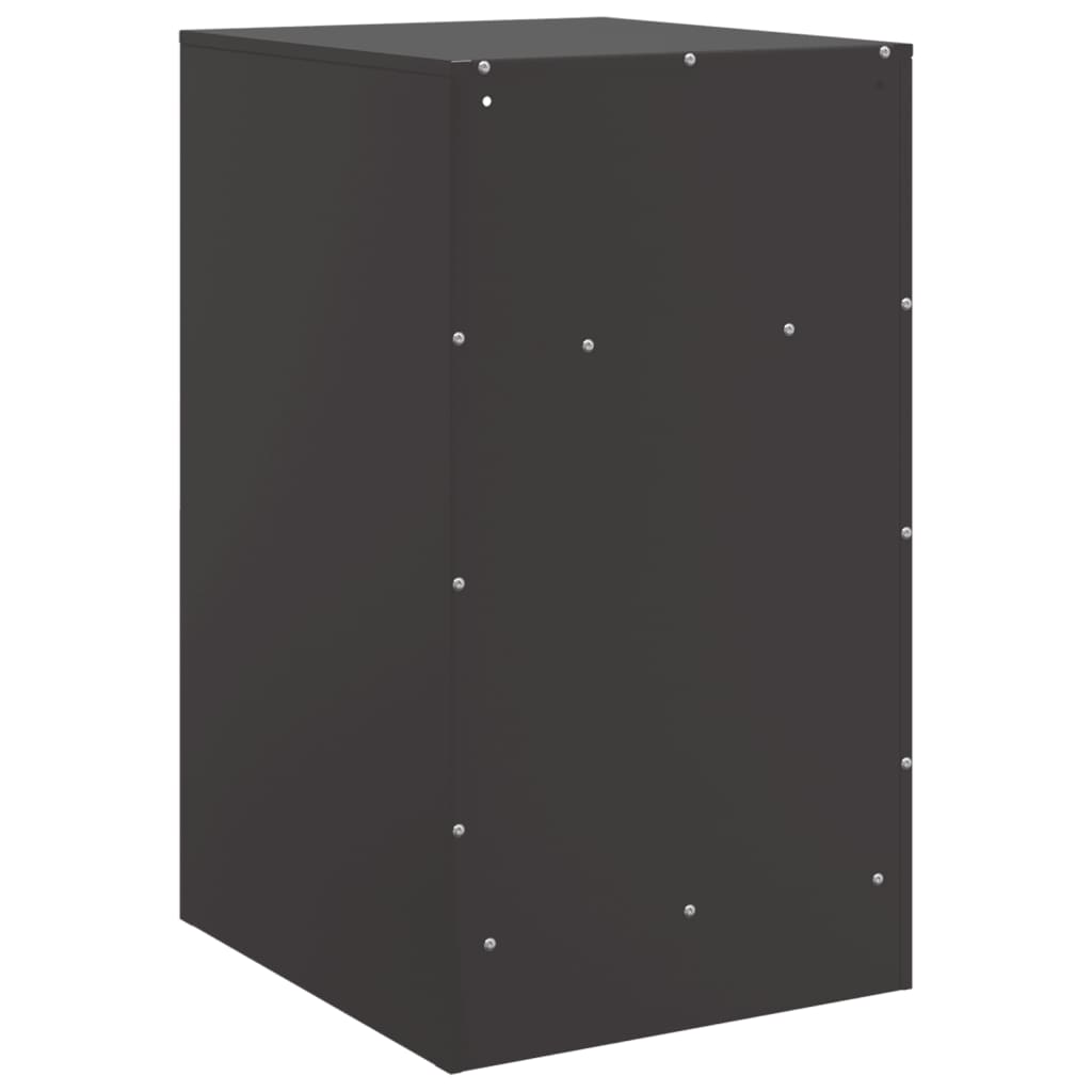 Mesa de cabeceira 34,5x39x62 cm aço preto