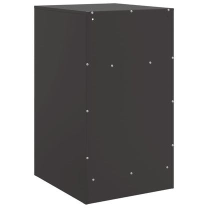 Mesa de cabeceira 34,5x39x62 cm aço preto