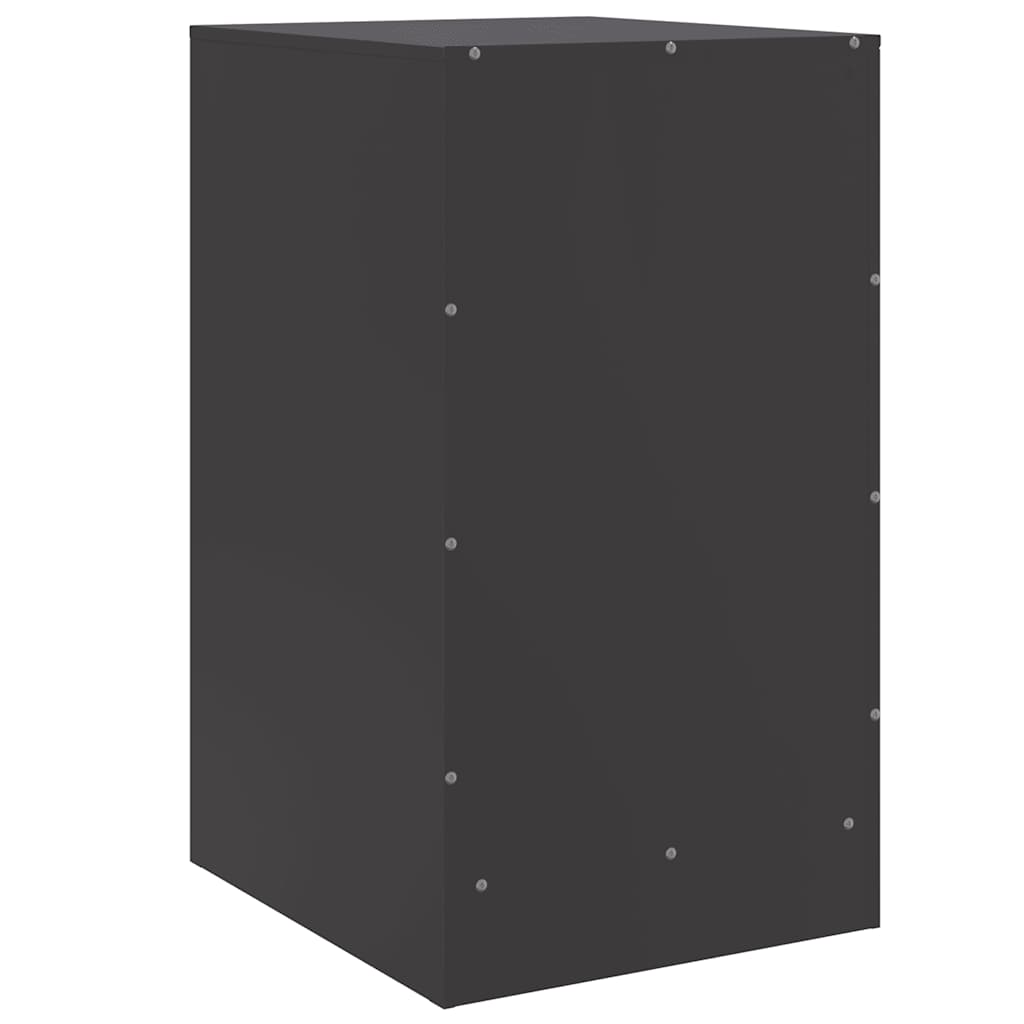Mesa de cabeceira 34,5x39x62 cm aço preto