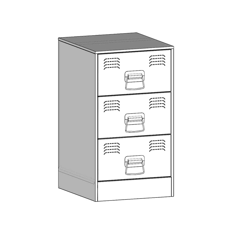 Mesa de cabeceira 34,5x39x62 cm aço preto