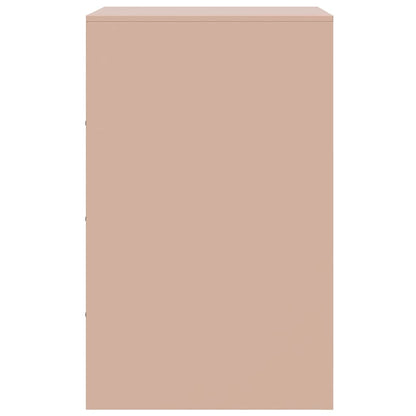 Mesa de cabeceira 34,5x39x62 cm aço rosa