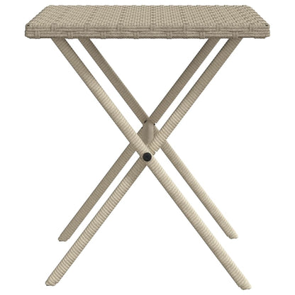 Sun loungers with table 2 pcs PE rattan light grey