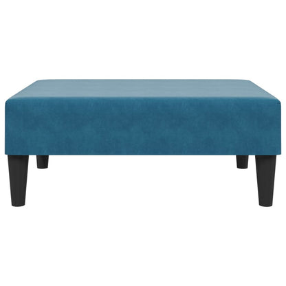 2 pcs conjunto de sofás com almofadas veludo azul