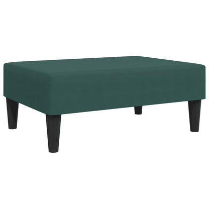 2 pcs conjunto de sofás com almofadas veludo verde-escuro